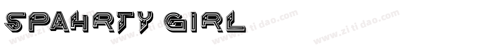 Spahrty Girl字体转换